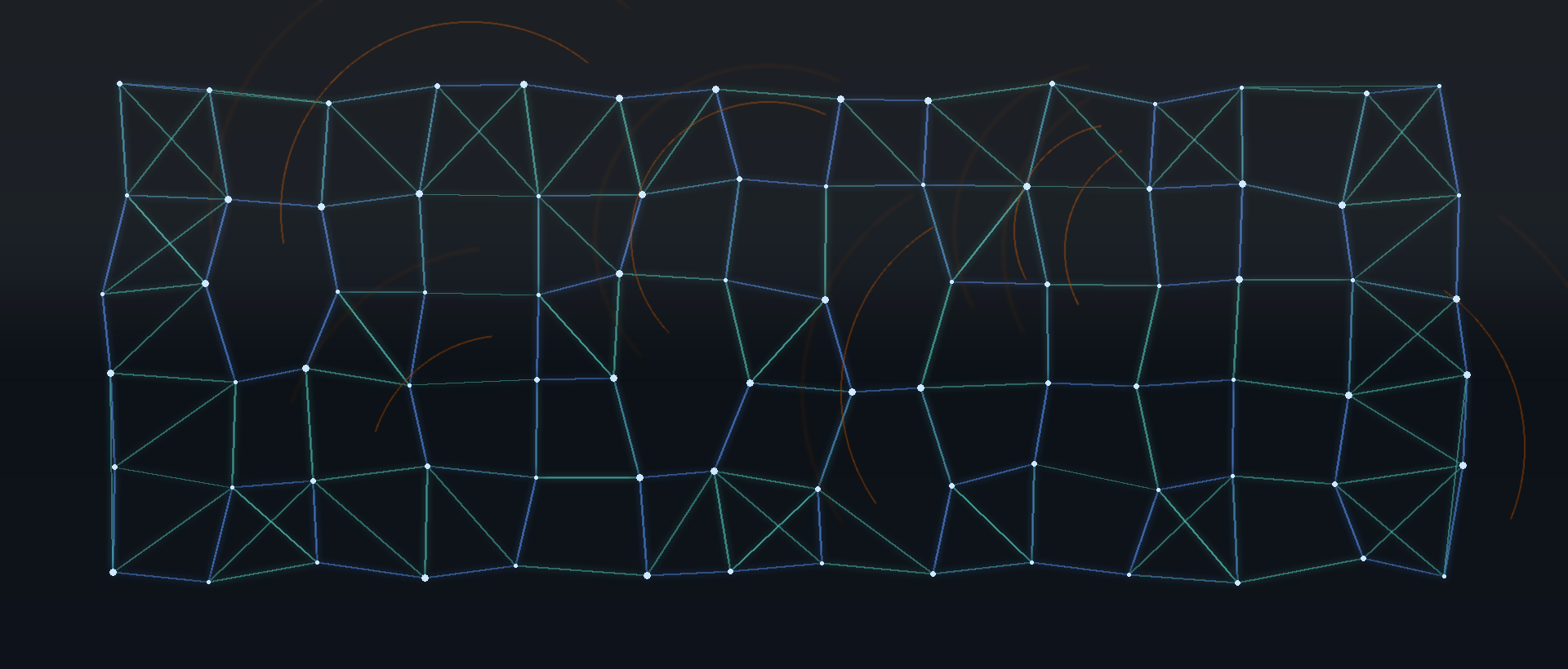 Abstract representation of the endocrine system and vagus nerve