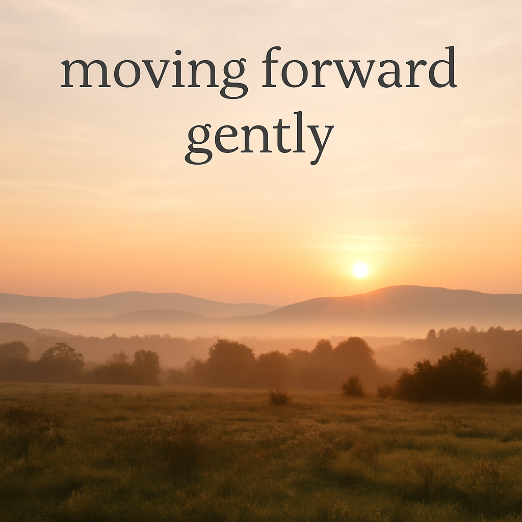 Gentle dawn light over a landscape