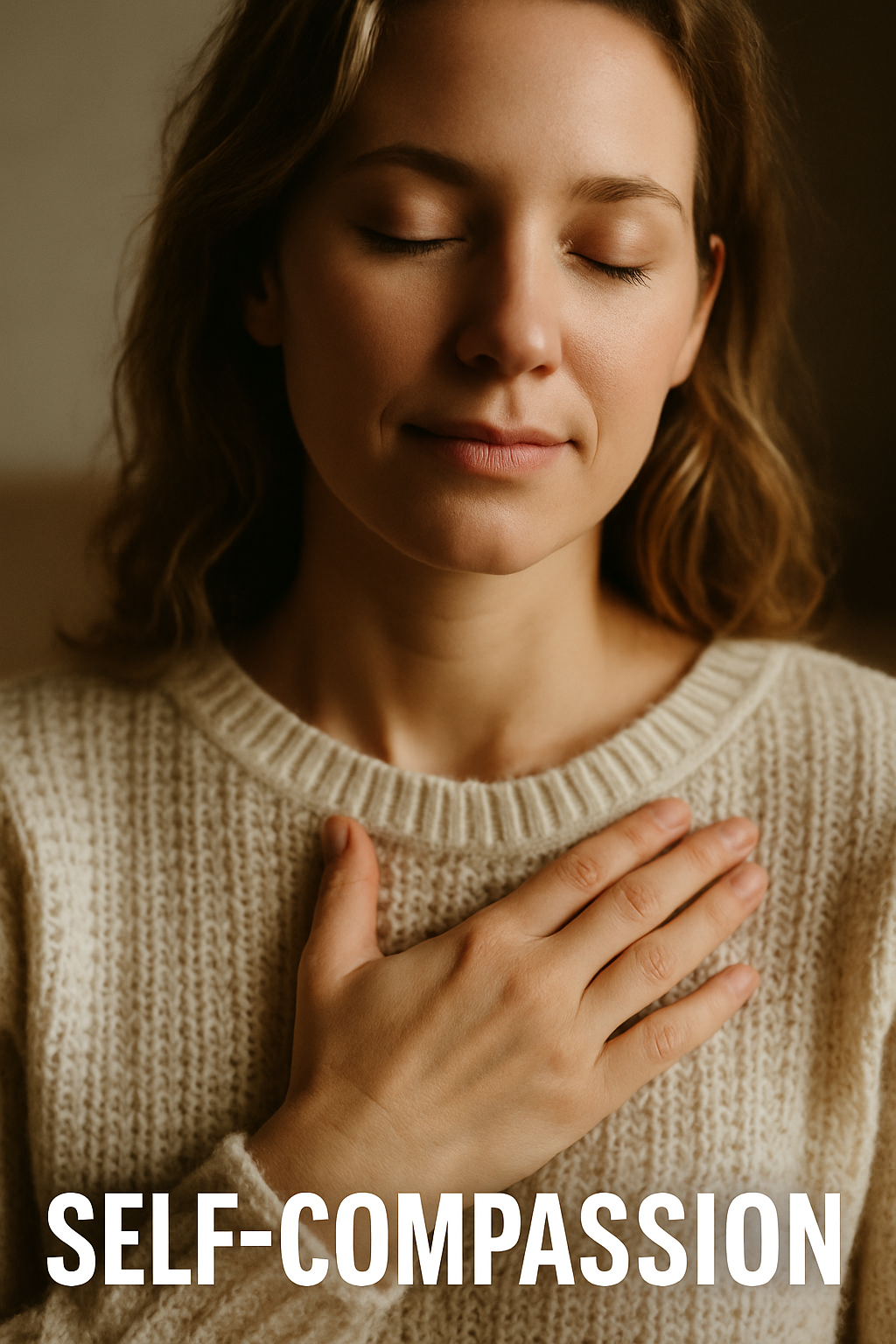 Hands over heart as a soothing gesture